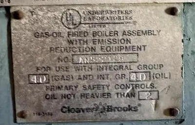 USED 2002 CLEAVER BROOKS CB200