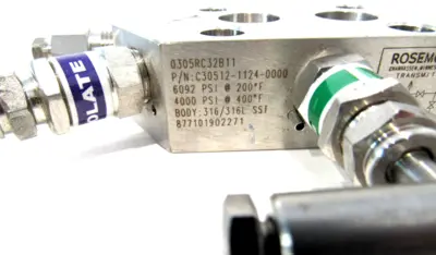 NEW ROSEMOUNT C30512-1124-0000 VALVE / MANIFOLD C3051211240000
