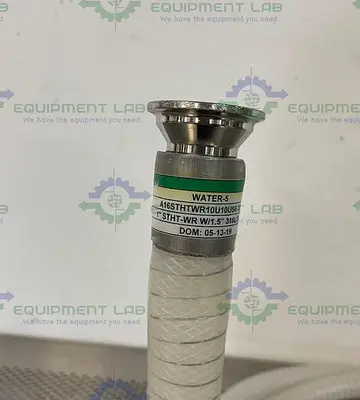 USED SANI TECH STHT-WR-1000 120" SILICONE HOSE W/ 1" SANITARY FITTING