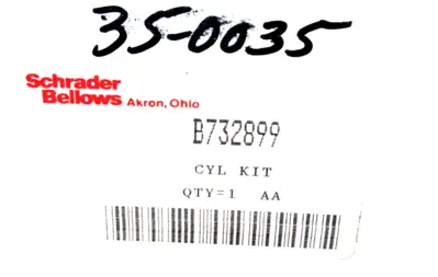 NEW SCHRADER BELLOWS B732899 CYL KIT