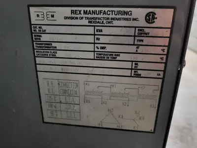 Used REX MANUFACTURING B30JP Transformers British Columbia CA | Lenmark #265653