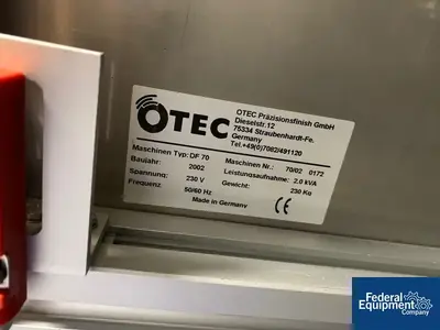 USED OTEC OTEC DF 70 Tablet Press Tooling Polisher