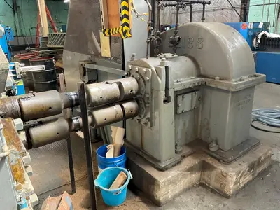 20" WIDE x 22" x 4-HI BLISS 100 HP POWERED ROLLING MILL: YOBRO #23828