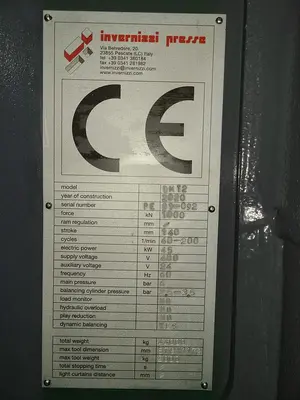 Used 2020 INVERNIZZI DMT2 Transfer Presses Michigan US | Midwest Press and Automation #1548840