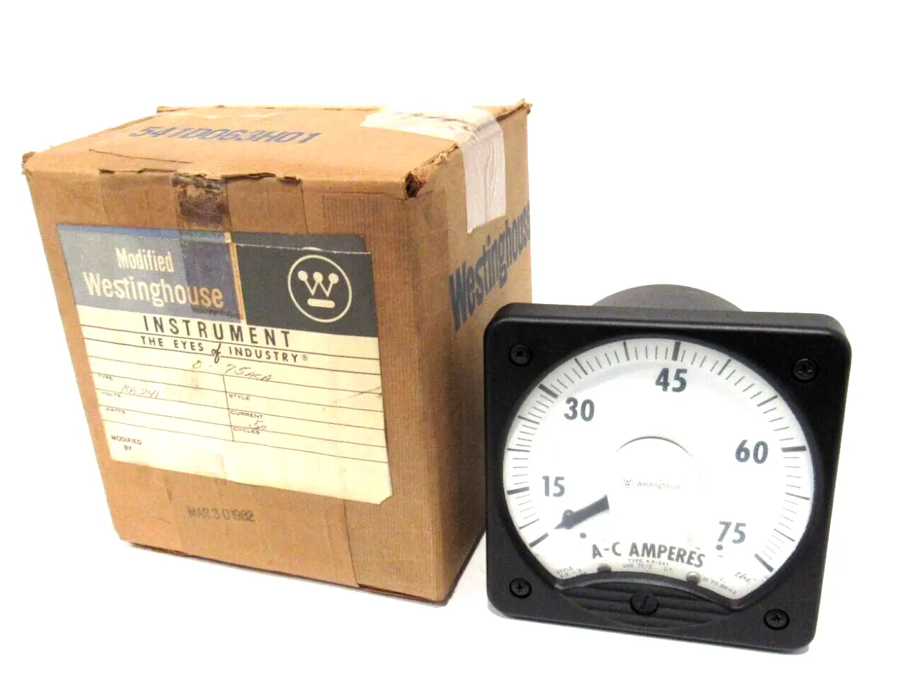 NEW WESTINGHOUSE KA-241 AC AMPERES METER KA241