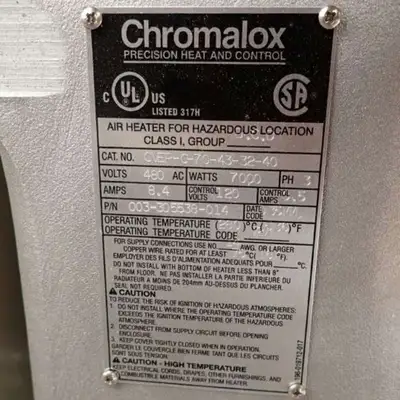 Used CHROMALOX _UNKNOWN_ Heaters South Carolina US | General Equipment and Supply #1491018