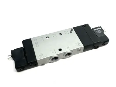USED FESTO PISTON GATE SOLENOID VALVE, 5/3 EXHAUSTED, 170279