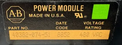 USED ALLEN-BRADLEY ALLEN BRADLEY 40382-074-51
