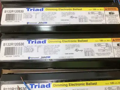 TRIAD B132R120S30 Outdoor Dimming T8 Ballast 120V -NIB of 9