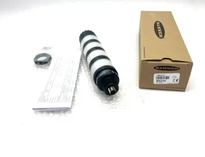 USED BANNER ENGINEERING CORE SER. 50MM LED TOWER LIGHT 4-COLOR AUDIBLE INDICATOR