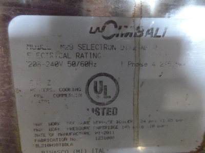 LaCimbali Espresso Machine