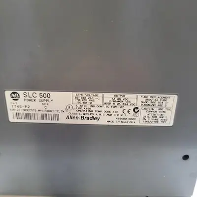 Used ALLEN BRADLEY ALLEN BRADLEY SLC 500 1746-P2 SER. C POWER SUPPLY & 10 SLOT RACK 1746-A10 PLC Chassis | ND Industrial Surplus #1221289