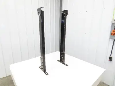 Single Conveyor Leg Stationary Floor Support 35"-40-1/2"Adj H Black  Lot of 2