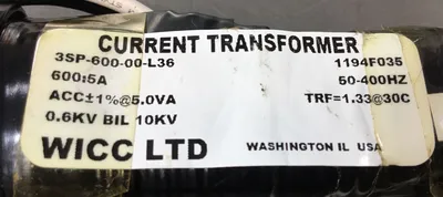 WICC 3SP-600-00-L36 Current Transformer 4B