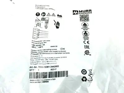 NEW MURRELEKTRONIK PVC CORDSET