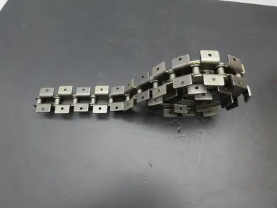 HKK C2060H Conveyor Attachment Roller Chain 1.5" Dbl Pitch 41"L  Lot of 8pcs