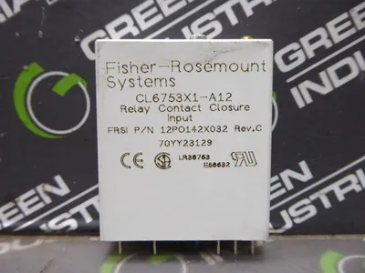 Fisher Rosemount CL6753X1-A12 Contact Closure Input Relay 12P0142X032 Rev.C Used