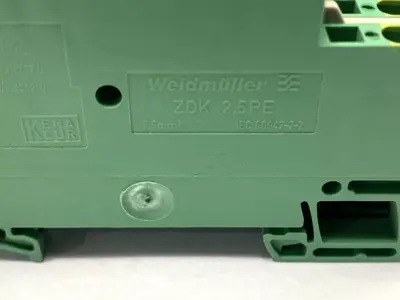 USED WEIDMÜLLER DOUBLE LEVEL TERMINAL BLOCK ZDK 2,5PE LOT OF 14