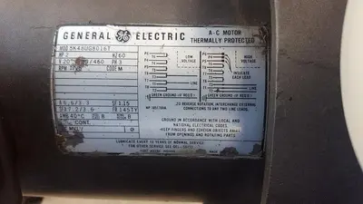 EDWARDS 40 TWO STAGE ROTARY VACUUM PUMP , GEC alpak motor 090SD