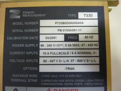 USED POWER MEASUREMENT P733B0D0A0A0A0A