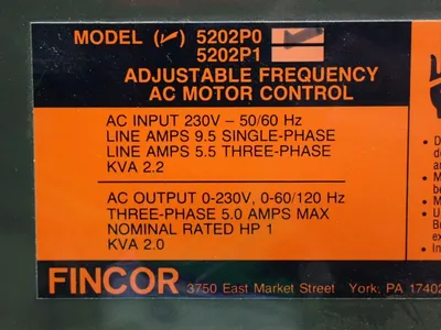 Used FINCOR 5202P0 Variable Speed Drives Ohio US | HGR 24 #775457