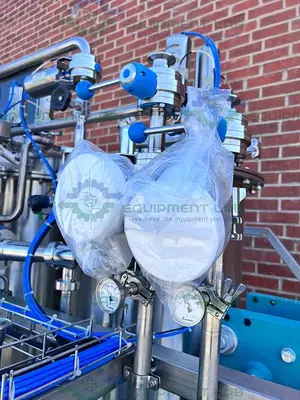 NEW CENTEC EMULSIFICATION SKID 10 GPM W/ 2 - 200L TANKS, FRISTAM FSP POWDER MIXER
