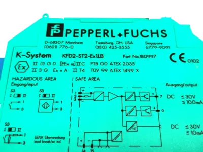 Used Pepperl+Fuchs 180997, KFD2-ST2-Ex1.LB Industrial Controls Michigan US | Maverick Industrial Sales #1475356