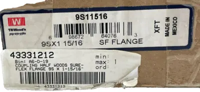 NEW TB WOODS 9S11516 SURE-FLEX FLANGE 9SX1 15/16