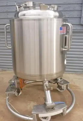 Tank, 52.8 Gallon, 316 Stainless Steel, 24" X 26", 45 PSI, Precision, #S743749