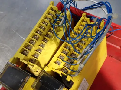 Used FANUC A03B0807C104 AID16D, A03B0807C161 Input / Output Modules | HGR 24 #733412
