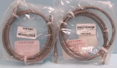 QTY. 2. SWAGELOK BRAIDED FLEXIBLE TFE LINED HOSE S...