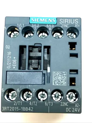 USED SIEMENS SIRIUS 3-POLE AC CONTACTOR 24VDC 18A MOTOR STARTER
