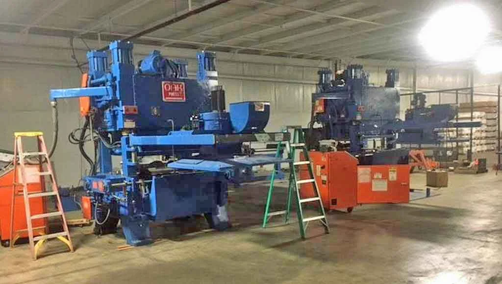 100 Ton Oak Fin Press Line