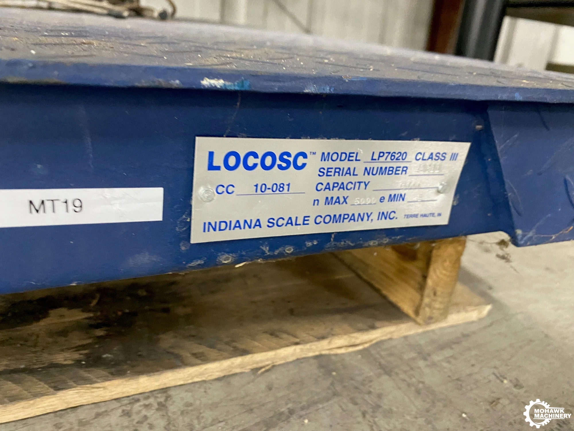 5000 LB LOCOSC PRECISION "LP7620" FLOOR SCALE PLATFORM - 48" X 48" - (NO READOUTS)
