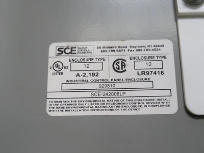 Used SCE _UNKNOWN_ Enclosures Texas US | OCO Industrial #1682280