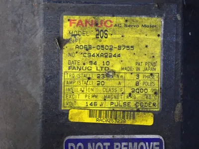 Used FANUC 20S Servo Motors Ohio US | HGR 24 #861451