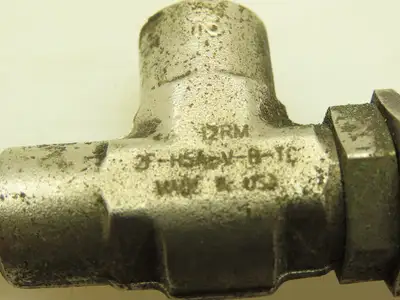 Parker 2F-H5A-V-B-TC Right Angle Metering /Shut-Off Valve 1/8" NPT
