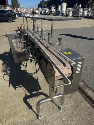 Conveyor, Belt, 6" x 10.5’, 2-Lane, Stainless Steel, Plastic Belt, #5991589