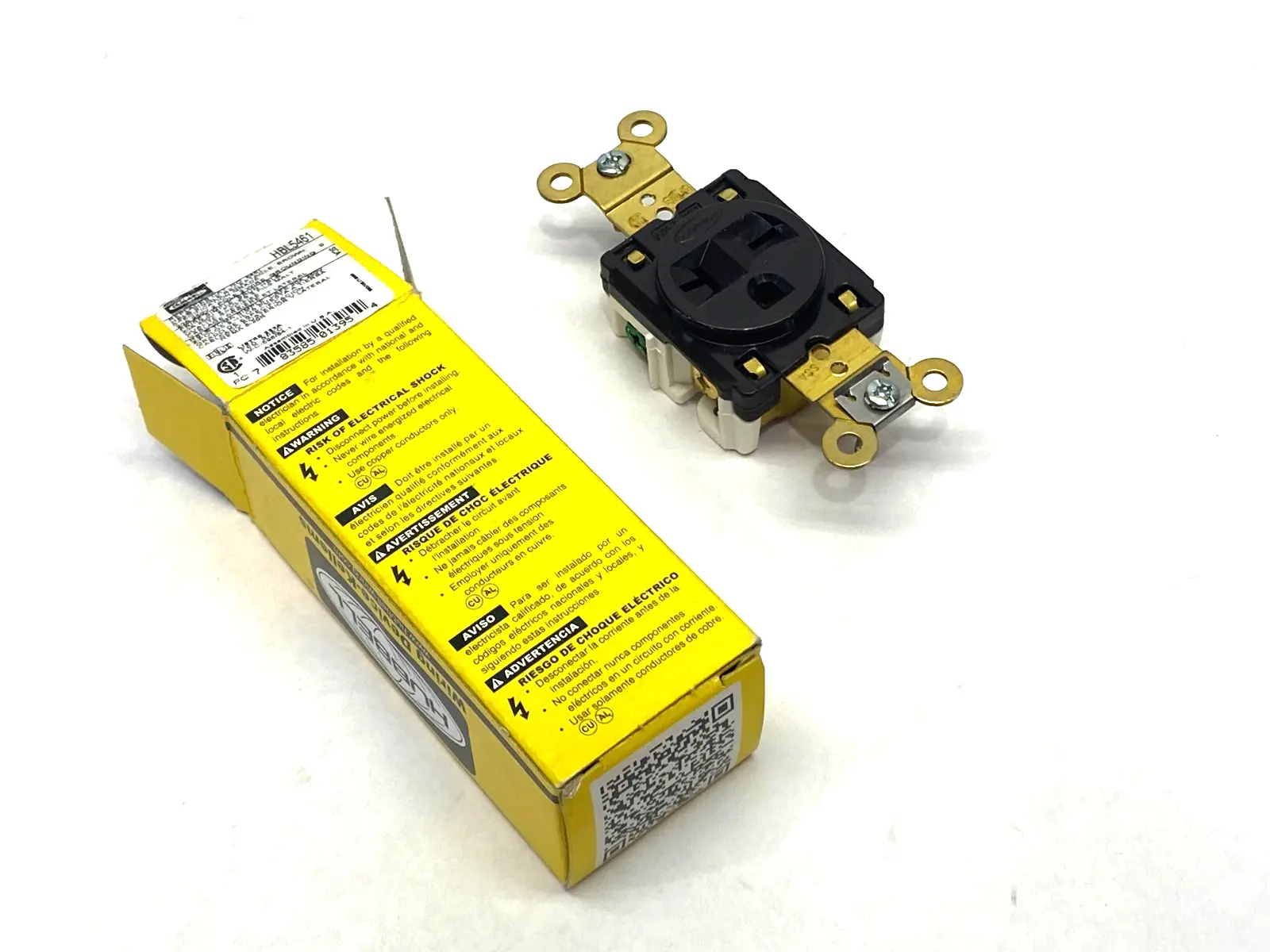 New | in-Stock Hubbell Brown Straight Blade Single Receptacle 2-Pole 3-Wire 250V 20A Electrical Fittings Michigan US | Maverick Industrial Sales #1402534