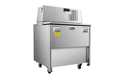 New | in-Stock Atosa New Atosa AMC-3401 34" Forced Air Milk Cooler - Single Access Bottle Coolers Illinois US | Falcon Restaurant Supply #1375544
