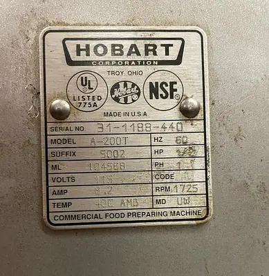 USED HOBART A-200T
