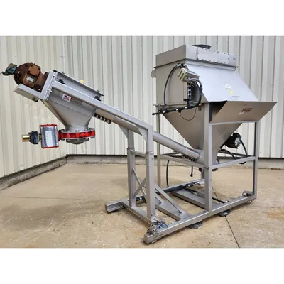 Used Flexicon Combination Bag Dump Weigh Batching and 5" Discharge Conveyor