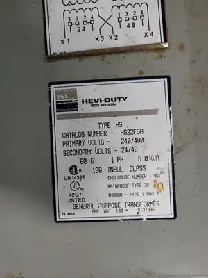 Used HEVI-DUTY _UNKNOWN_ Transformers | ND Industrial Surplus #1225850