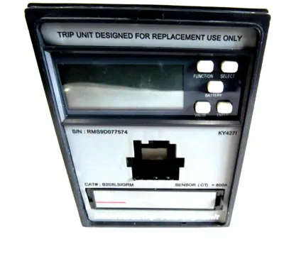 REFURBISHED GENERAL ELECTRIC B208LSIGRM TRIP UNIT RMS9D