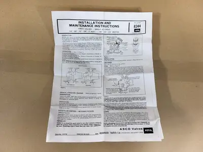 NEW ASCO EF8344G70M0