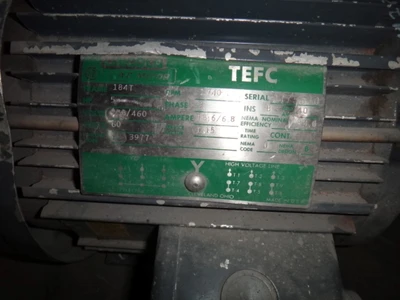Lincoln 5 hp, 1800 rpm motor