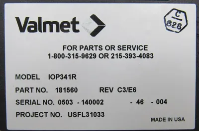 USED VALMET METSO IOP341R POSITIONER MODULE 181560 REV C3/E6