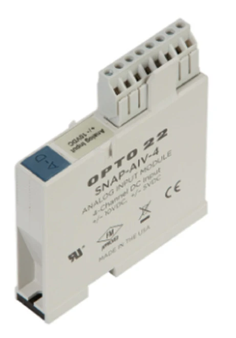 Opto 22 SNAP-AIV-4 SNAP 4-Ch -10VDC to +10VDC Analog Input Module [Refurbished]