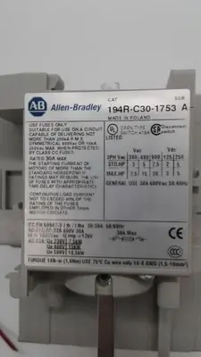 USED ALLEN-BRADLEY ALLEN-BRADLEY 194R-C30-1753