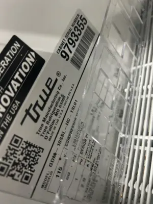 7-0011 True Self Contained Single Door Cooler